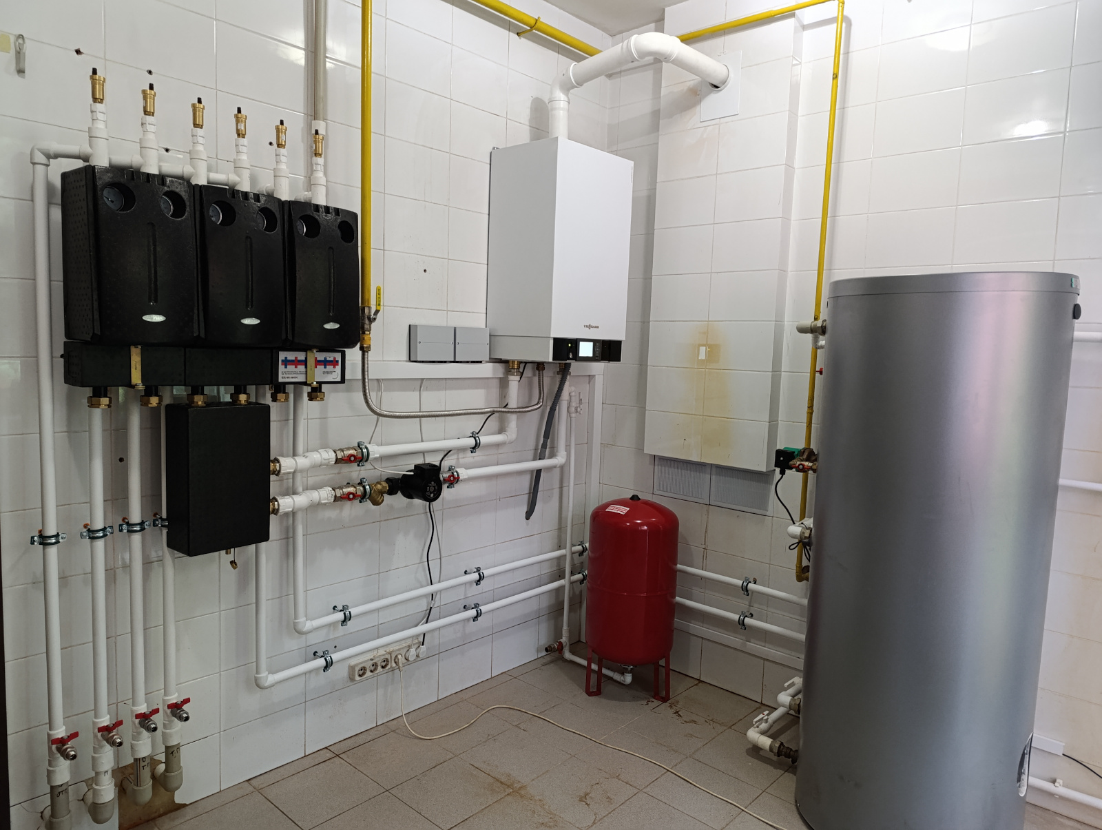 Реконструкция котельной, установка газового котла Viessmann Vitodens. Монтаж котельного оборудования